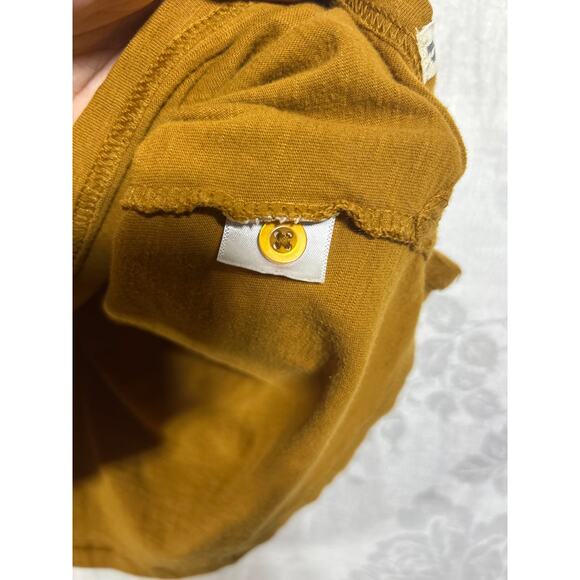 Pact Polo Shirt Large Gold Tan Organic Cotton Golf Classic Prep Sustainable - Picture 7 of 8